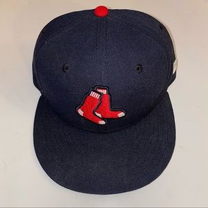 New Era 59 Fifty 7 1/4 Boston Red Sox Hat EUC